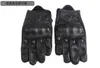 Gants de cyclisme hommes Motorcyc Sports de plein air doigt complet noir conduite équitation armure de protection noir court ather L221024