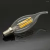 Dimable LED Candelabra Bulb 2W 4W 6W Filament kroonluchter lampen E14 220V BASE VINTAGE EDISONCCLEAR GLAS KAAR