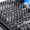 Professionellt handverktyg Set Precision Skruvmejseluppsättning 170 i 1 S2 Magnetiska Torx Skruvbitar Kit Kit Dator MOLIT TELEFONSREPARATION