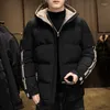Heren down werk mannen met capon met capatchdded jacket 2022 winter losse jas casual jeugd vriendje warm volle mouw
