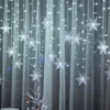 Strisce Led String Lights Ghiacciolo Light Holiday Party Wave Fairy Per Park Trees Wedding Background Layout
