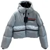 Dames down parkas designer jas p home jacks dames metalen driehoek winter jas warme puffer jassen maat s/m/l xqe8