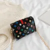 Handtas pu lederen print kinderen modeontwerper bloemen vierkant meisje prinses messenger tas mini portemonnee portemonnee