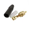 Belysningstillbehör 100st Pigtail RCA Connector Gold Plating Mane Audio Adapter Lödningstyp Högtalare Röd blå svartgul färg