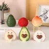 Dekoracje wnętrz 2PCS/Set Kawaii Car Cute Fruit Lojese and Peaches Dift Rikt Craft Gifts Creative Home Dekoration
