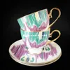 Tassen Hochwertige Bone China Crown Kaffeetasse Keramik Teetassen Teller mit Geschenkbox Tier Tablewar Set Hochzeit und Einweihungsfeier Y2210