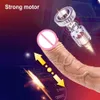 Massager Cockrings Toys Telescopic Vibration THROSTING REALISTISK VIBRATOR Värme Dildo Penis Gspot Massage Kvinnlig onani S9857311