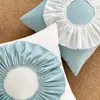 Oreiller Tournesol Boho Couverture Velours Étui Souple Bleu Rose Jaune Rond Lotus Feuille Dentelle Cosy Home Decor Floral