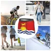 Underbyxor män trosor kiribati flagga land boxare shorts polyester för pojkar manlig stor storlek