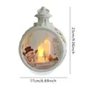 Party Supplies Creative Christmas Portable LED Lamp Shop Window Tree Ornament Holida Hanging Night Light Retro Decoration