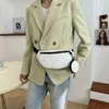 Fashion Diamond Lattice Waist Bags Embroidery Thread Women Fanny Pack Female Bum Bag Phone Pouch with Small Purse 220627