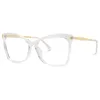 Солнцезащитные очки рамки Zeelool Негабаритные очки бабочек рамки для женщин с безрецептурной прозрачной линзой Isaebella FP0044
