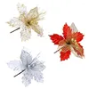 Fiori decorativi Natale Artificia Fiore 22 cm Simulazione fai da te per talee di alberi di Natale Decorazione della festa nuziale