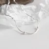 Cavigliere YPAY Reale 925 Sterling Silver Cavigliera Per Le Donne Semplice Catena Del Serpente In Rilievo Braccialetto Alla Caviglia Gioielleria Raffinata Goccia YMA001