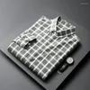 Men's Casual Shirts 2022 Autumn Men's Cotton Long Sleeve Shirt Classic Plaid Loose Business Plus Size Clothes 5XL 6XL 7XL