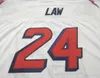 Vintage #24 Ty Law Retro 1995 Game Worn Retro College Football Jersey storlek s-4XL eller anpassad valfritt namn eller nummer tröja