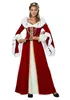 무대웨어 허용 섹시한 왕실 레트로 커플 코스프레 온 유럽 코트 킹 퀸 크리스마스 파티 드레스 T220901