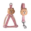 Collari per cani Accessori Articoli per animali Corda per imbracatura Orso Muppet di piccole e medie dimensioni Guinzaglio a mani libere all'ingrosso a prova di esplosione