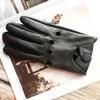 Cykelhandskar Motorcyc Riding Ather Men's Thin Sheepskin Full-Finger Hollow Spring and Autumn New Outdoor Driver Driving L221024