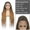 Lace Box Front Wigs Synthetic Simulation Simulation Human Human Lace Frontal Perruques 36 polegadas A8453