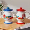 Mokken keramische grappige spuugs cup Chinese stijl dubbel geluk mandarijn eend huwelijk geschenken nostalgische retro mok creatief water y2210