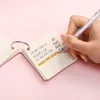 Dessin animé blanc mot livre Kawaii anneau boucle bloc-notes bloc-notes coréen papeterie bureau accessoires cadeau