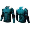 Men's T Shirts Men Women Fitness Long Sleeve Cycling Base Wear Bodybuilding Skin Sport Compression Shirt Bike Training Layer Clothing