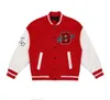 Amerikanischer Buchstabe Handtuch bestickter Jackenmantel Herren Street Hip-Hop Retro Baseball Uniform Paar lässiges All-Match-Jackenoberteil