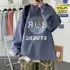 メンズフーディーズneplohaカジュアルな特大の女の子印刷韓国ストリートウェアスウェットシャツ男性男性プルオーバー衣料ヒップホップ