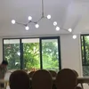 シャンデリアモダンガラスボールシャンデリア照明リビングルームペンダントライトホームダイニングテーブル装飾ベッドルームレストランフィクスチャーハンギングランプ