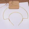 Hair Clips AINAMEISI Women Large Double Metal Headband Bridal Jewelry Wedding Accessories 3 Colors Headwear And Crown