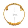 Bangle Wando 1Pcs Gold Color Bead Bracelets Bangles For Little 3-9 Years Baby Girl Bracelet Kids Jewelry Christmas Gift