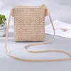 Kv￤llsp￥sar 2022 Est Style Crossbody for Women Girl Straw Small Square Rattan Handbag Bolsa Feminina Bolso Mujer