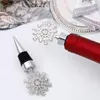 20 pezzi Snowflake Bottle Tropper Fare Fomba Favori Regali di Natale Forniture per tavolo da cucina Decori Tavolo da cucina