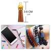 Pendant Necklaces 200 Pieces Leather Tassel Pendants Jewelry Fiber Fringe With For Keychain Straps DIY Accessories 2022