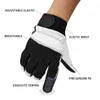 Cykelhandskar Qiangaf PU Motorcyc Riding Safety Outdoor Sports Bike Stitching Tactical Hands Protective Work WHOSA 7-B L221024