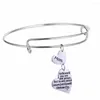 Bangle Mom Mommy Momy I Love You Double Heart Presant Family Mama Barkles Mothers Day Proments Women المجوهرات سوار