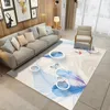 Tapetes de tapete de tapete delicado de estilo de tapete delicado simples poliéster macio para sala de estar na área de quarto tapetes de salão alfombra alfombra