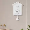 Duvar Saatleri Nordic Style Saat Guguklu Chime Time Date Kuş Saatlik Sessiz Mekanizma Horloge Ev Dekorasyon Öğeleri Sanat