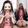 Thema Kostuum Volwassen Kinderen Anime Demon Slayer Kimetsu geen Yaiba Kamado Nezuko Kimono Cosplay Kleding 221024