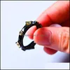 Обручальные кольца обручальные кольца уникальный стиль мужской женский кольцо мода мода черное золото круглое винтажное помолвка для мужчин и женщин. DHK78