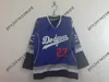 King Blue Limited Hockey Jersey 23 Dustin Brown 32 Jonathan Quick 100% costura