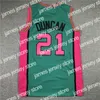 Kolej Basketbol Adam Giyer Tim 21 Duncan Wake Forest Kolej Basketbol Formaları Dikişli Pembe Kırmızı Yeşil Sarı Siyah Beyaz Vintage David 50 Robinson Jersey Boyutu