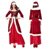 Stage Wear Deluxe Santa Claus Xmas Come Christmas ouder-kind Cosplay Carnival Stage Show Party Fancy Dress T220901