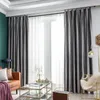 Rideau De Luxe Moderne Blanc Velours Rideaux Pour Salon Chambre Européen Épais Gris Personnalisation