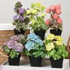 装飾花シミュレーションポット植物ミニ人工花プラスチックフロストデスクトップデコレーションボンサイ