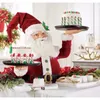 クリスマスデコレーション1PCS樹脂サンタバスケットクリスマスギフトキャンディーストレージテーブルホームパーティーデコレーションペンダントお祝い用品