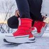 Botas Invierno Mujer Multicolor Nieve Engrosada Cálida Y Antideslizante Parejas Felpa Impermeable Zapatos Casuales 221022