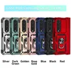 Voor Samsung Galaxy Z Fold 4 Fold 5 Case Armor Schokbestendige lensbescherming Standhouder Achterkant