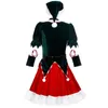 Scenkläder sexiga julkläder M-XXL Conoined Christmas Dress Stage Acting Come Santa Claus Cosplay Suit Women New Year's Party T220901